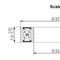 LEŽAJ SREDNJEG POGONA,NABLE I SUSPENZIJE CB-172 6805 2RS 25x37x7(Race Face BB,Mavic, WTB, Easton, American Classic)
